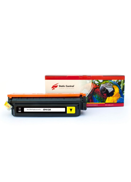 Картридж Static Control Parrot сумісний аналог HP CF412X (410X), Canon 046H yellow Картридж Static Control Parrot сумісний аналог HP CF412X (410X), Canon 046H yellow