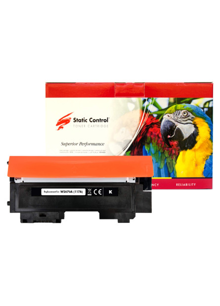 Картридж Static Control Parrot сумісний аналог HP W2070A (117A) black Картридж Static Control Parrot сумісний аналог HP W2070A (117A) black