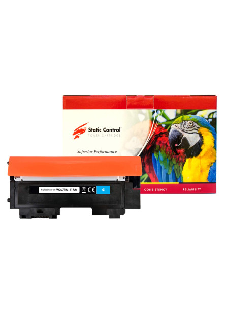 Картридж Static Control Parrot сумісний аналог HP W2071A (117A) cyan Картридж Static Control Parrot сумісний аналог HP W2071A (117A) cyan