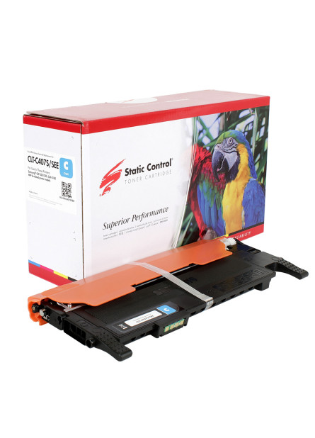 Картридж Static Control Parrot відновлений Samsung CLT-C407S cyan