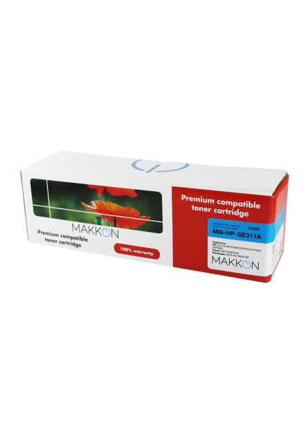 Картридж MAKKON сумісний аналог HP СE311A (126A), Canon 729 cyan Картридж MAKKON сумісний аналог HP СE311A (126A), Canon 729 cyan