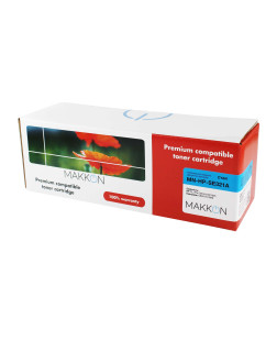Картридж MAKKON сумісний аналог HP CE321A (128A) cyan