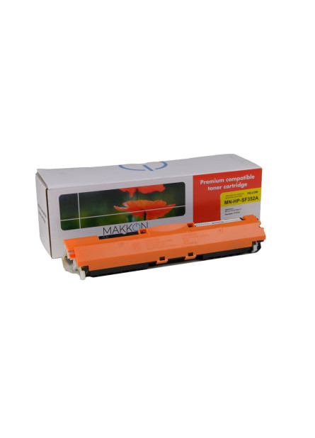 Картридж MAKKON сумісний аналог HP СF352A (130A) yellow
