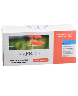 Картридж MAKKON HP W2121A (212A) для CLJ M554/M555/M578 cyan