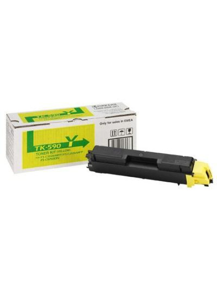 Тонер-картридж Kyocera TK-590Y yellow (FS-C2026/2126/5250) (1T02KVANL0)