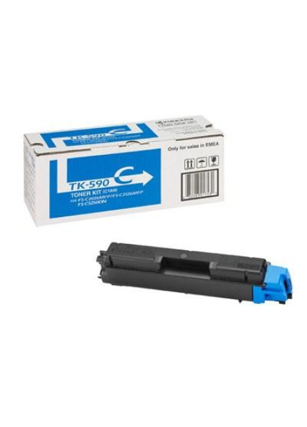 Тонер-картридж Kyocera TK-590C cyan (FS-C2026/2126/5250) (1T02KVCNL0)