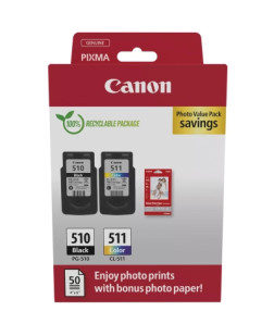 Картридж Canon PG-510+CL-511 +Photo Paper, Value Pack (2970B017)