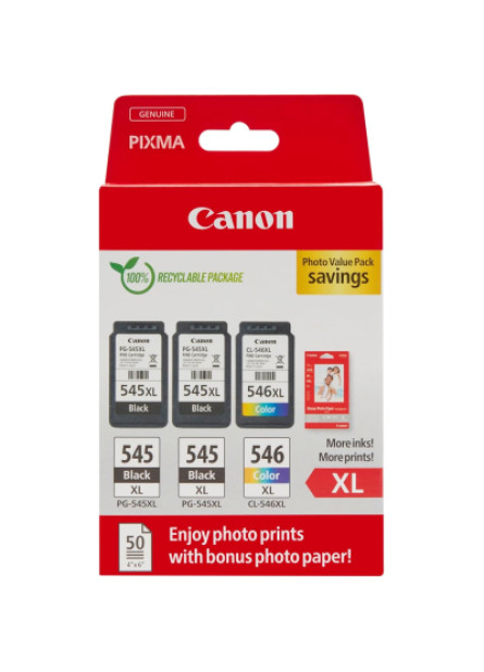 Картридж Canon PG-545/CL-546 MultipackXXL 2xBK+Color (8286B015)