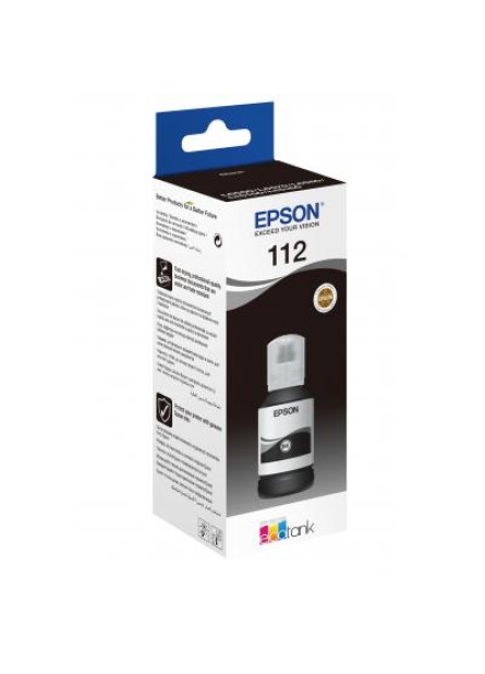 Контейнер з чорнилом Epson 112 EcoTank Pigment Black ink (C13T06C14A)
