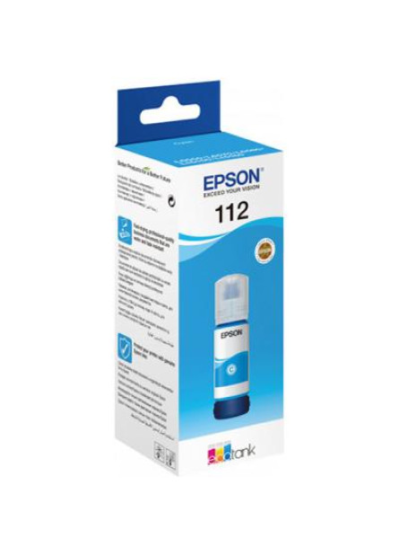 Контейнер з чорнилом Epson 112 EcoTank Pigment Cyan ink (C13T06C24A)