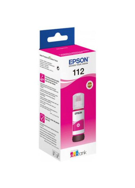 Контейнер з чорнилом Epson 112 EcoTank Pigment Magent ink (C13T06C34A)