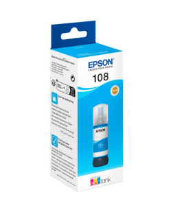 Контейнер з чорнилом Epson 108 EcoTank L8050/L18050 cyan (C13T09C24A)