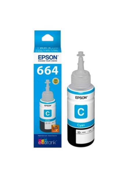 Контейнер з чорнилом Epson 664 cyan (70мл) L100/L200 (C13T66424A)