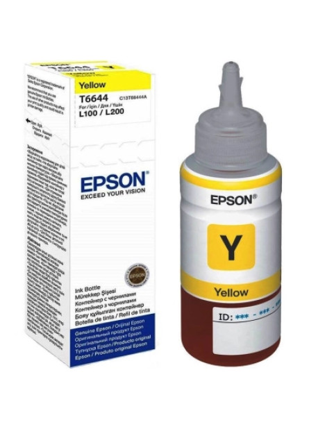 Контейнер з чорнилом Epson 664 yellow (70мл) L100/L200 (C13T66444A)