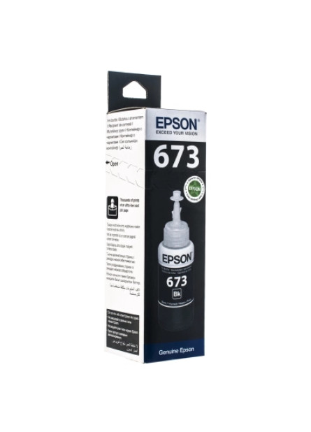 Контейнер з чорнилом Epson 673 black 70мл L800/1800 (C13T67314A)