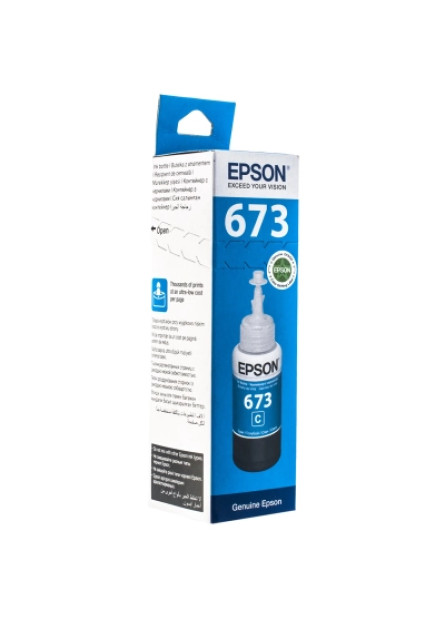 Контейнер з чорнилом Epson 673 cyan 70мл L800/1800 (C13T67324A)