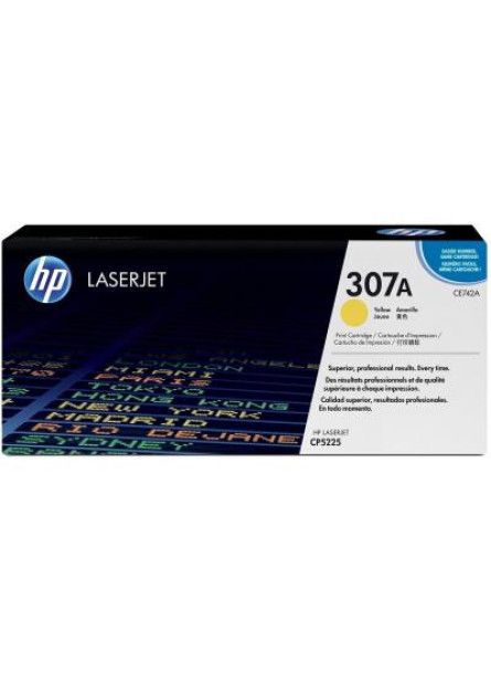 Картридж HP CLJ  307A Yellow (CE742A)