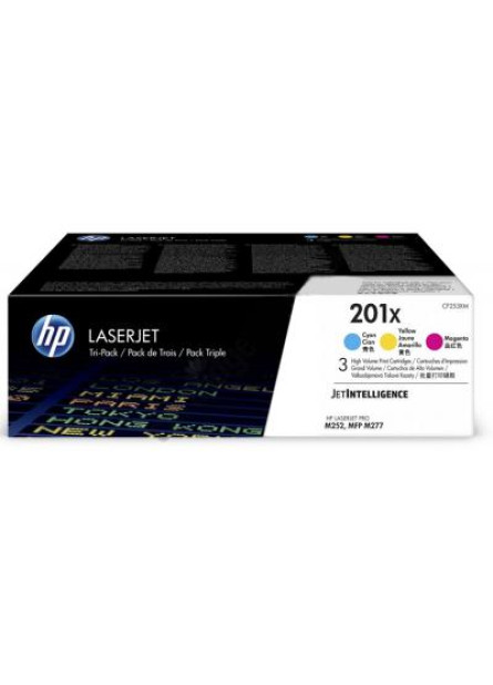 Картридж HP CLJ  201X CYM (CF401X,CF402X,CF403X) Tri-Pack (CF253XM)