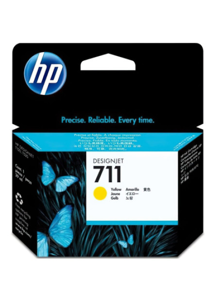 Картридж HP DJ No.711 DesignJet 120/520 Yellow (CZ132A)