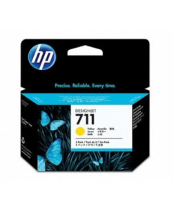 Картридж HP DJ No.711 DesignJet 120/520 3-Pack Yellow (CZ136A)