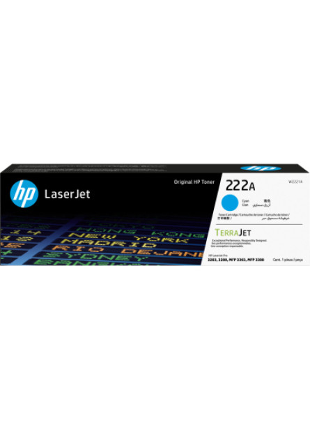 Картридж HP CLJ  222A Cyan 1.2K (W2221A)